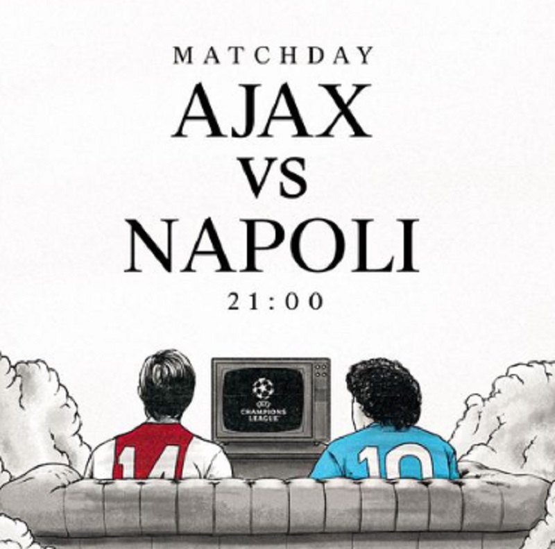 Link Live Streaming Liga Champions 2022/2023: Ajax vs Napoli