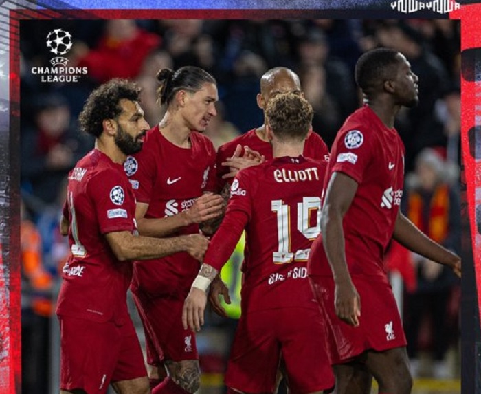 Hasil Liga Champions Matchday 6: Liverpool Hentikan Dominasi Napoli, Bayern Raih Poin Sempurna