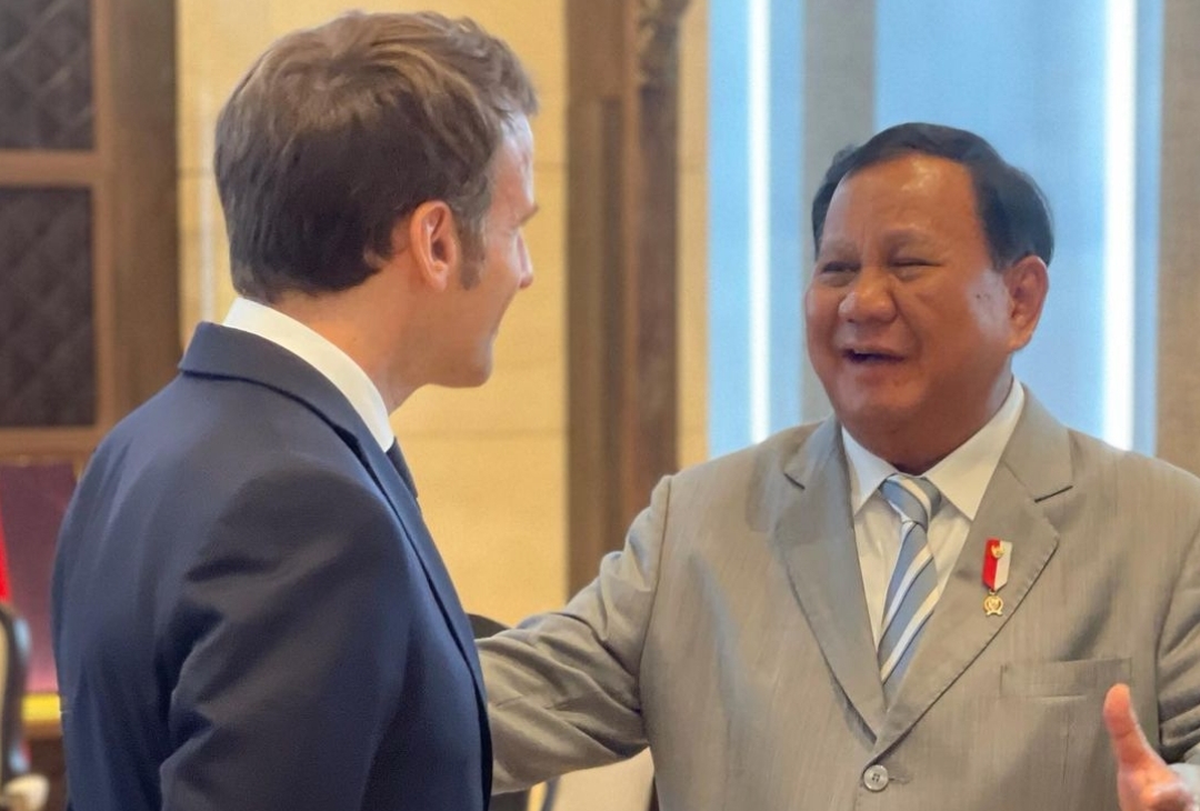 Begini Momen Akrab Emmanuel Macron dan Prabowo di KTT G20 Bali
