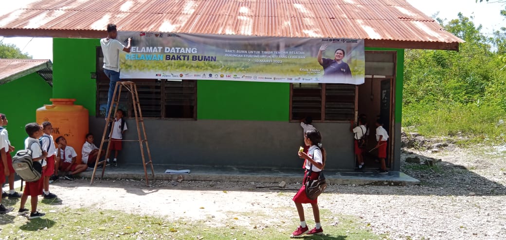 BTN Berkolaborasi dengan 10 Relawan Bakti BUMN Tekan Angka Stunting di Desa Kolbano