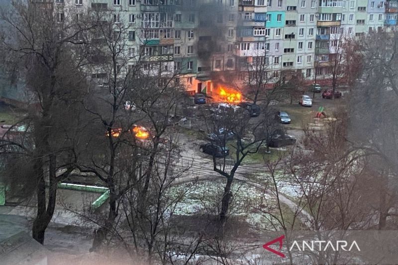 Serangan Udara Rusia Hantam Kiev, 2 Orang Tewas, Warga Dilarang Keluar Rumah