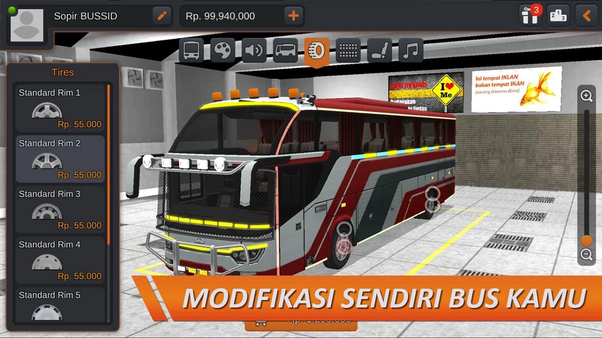 Download dan Instal Gim Bus Simulator Indonesia Mod Apk v3.7.1 2023, Enggak Sampai 1 GB Kok