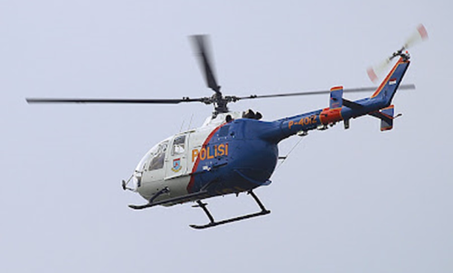 Lewati Cuaca Buruk, Helikopter Polri dengan 4 Kru Hilang di Perairan Bangka Belitung