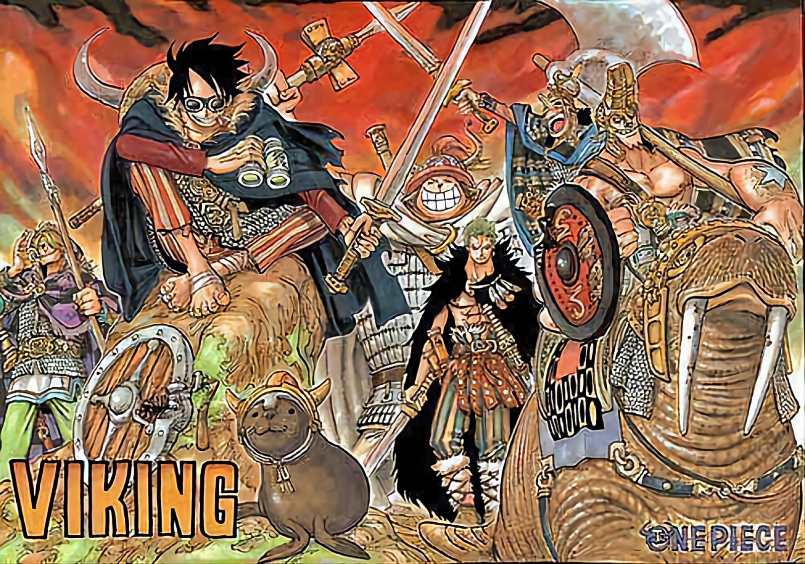 Spoiler One Piece 1090: Misi Pelarian Kru Topi Jerami dari Kejaran Admiral Kizaru dan Saturn