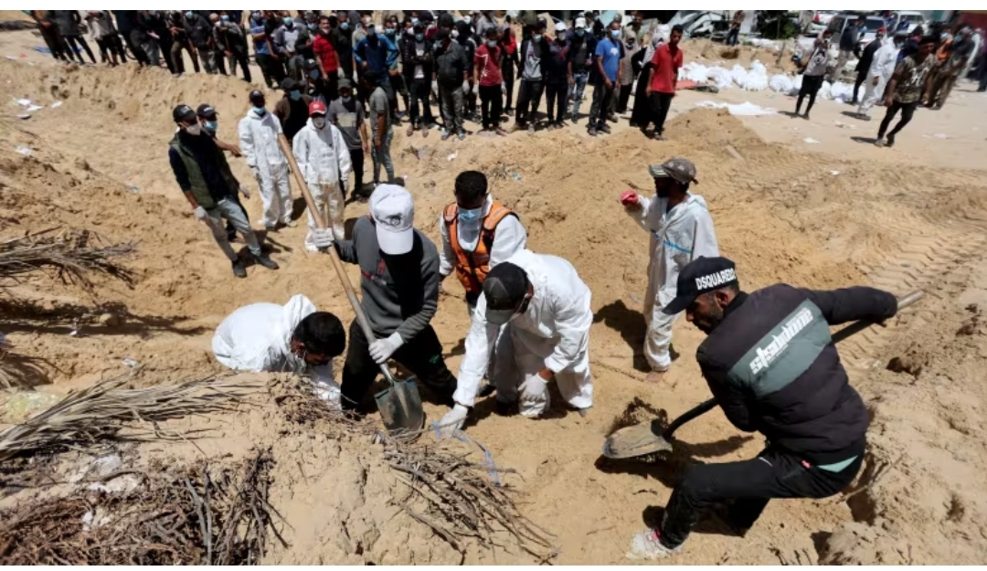 Kuburan Massal Ditemukan di RS Nasser, Israel Diduga Lakukan Pembantaian Brutal Terhadap Warga Gaza
