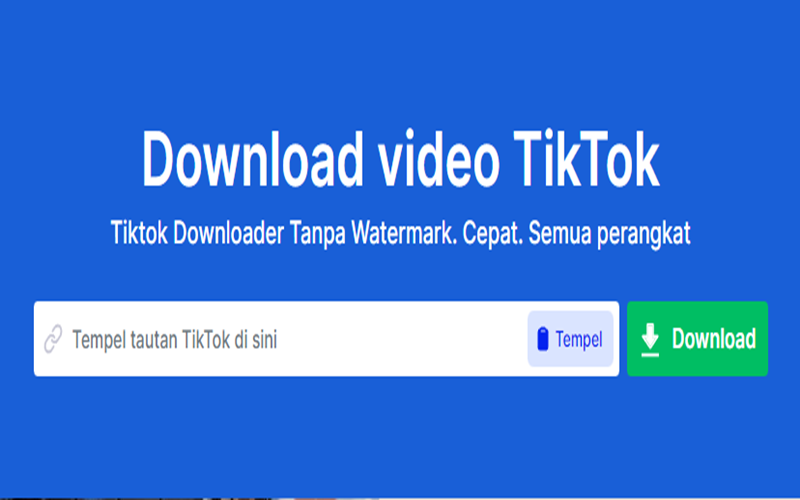 Download Video TikTok Tanpa Watermark Menggunakan SnapTik, Klik Disini Untuk Tau Caranya!