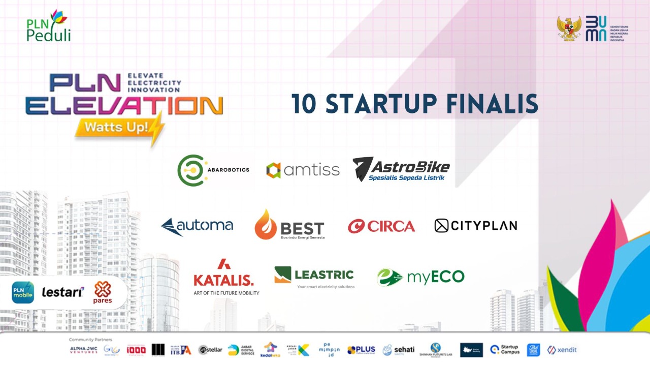 Melalui Ajang Kompetisi Elevation Watts Up!, PLN Jaring 10 Startup Terbaik
