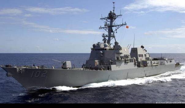 China Geram, Kirim Kapal Perang dan Jet Tempur Bayangi Kapal Perang Amerika yang Lintasi Selat Taiwan