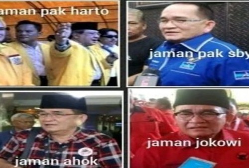 Viral Meme Ruhut Ganti Dukungan Dari Era Soeharto hingga Jokowi, Warganet: Dari Zaman ke Zaman jadi Penjilat!