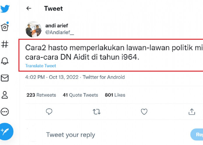 Andi Arief: Cara Hasto Kristiyanto Mirip DN Aidit 