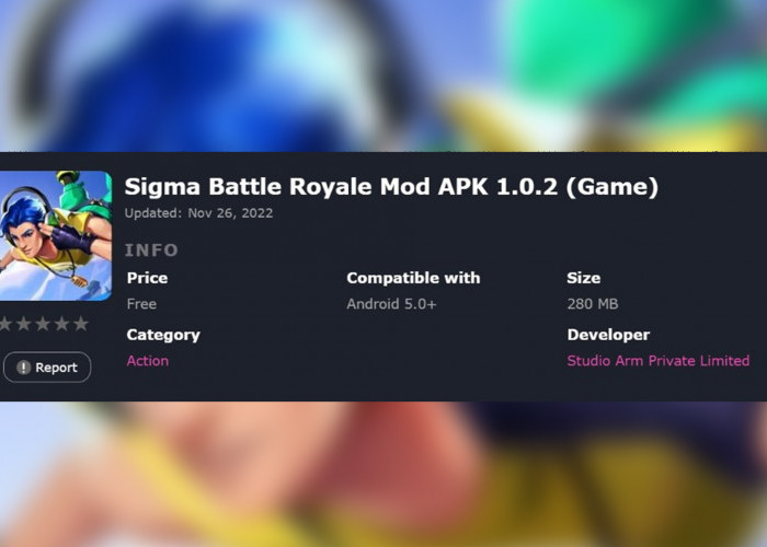 Game Sigma Battle Royale v1.0.2 APK Original 280 MB Dirilis, Begini Cara Download dan Instalnya