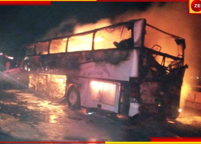 Ini Penyebab Bus Jamaah Umrah Terbakar Hingga 20 Orang Tewas