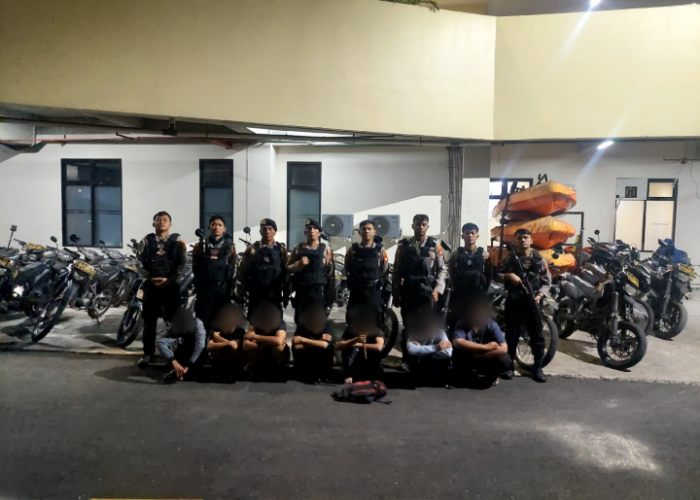 Perintis Presisi Tangkap 7 Remaja Balap Liar Motor di Bekasi, 1 Orang Membawa Martil 
