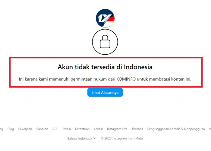 Pilpres 2024 Jadi Taruhan di Situs Judi Online, Kominfo Tutup Akun IG Indonesia1XBET, Tapi Website Masih Bisa Diakses