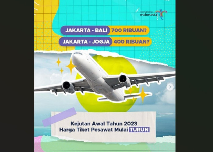 Long Weekend! Harga Tiket Pesawat Murah! Rute Jakarta- Surabaya, Bali dan Yogyakarta Rp 400 - Rp 600 Ribuan 