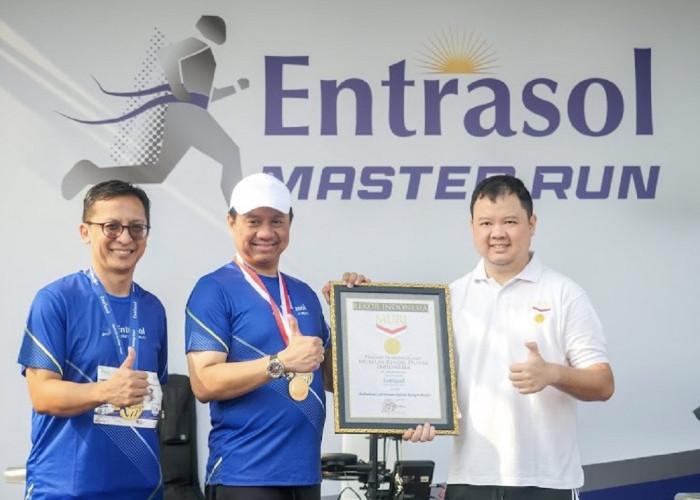 Gokil! Entrasol Master Run 2023 Pecahkan Rekor MURI Sukses Diikuti Ribuan Pelari Berusia di Atas 40 Tahun