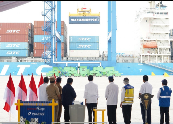 Jokowi Resmikan Makassar New Port, Pelabuhan Terbesar di Indonesia Timur