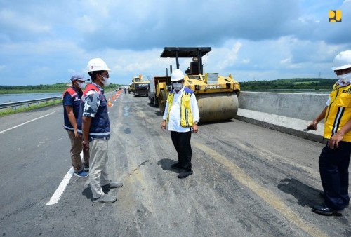Cek Langsung Perbaikan Tol Trans Sumatera, Menteri Basuki Minta Perbaikan Tuntas Sebelum Lebaran