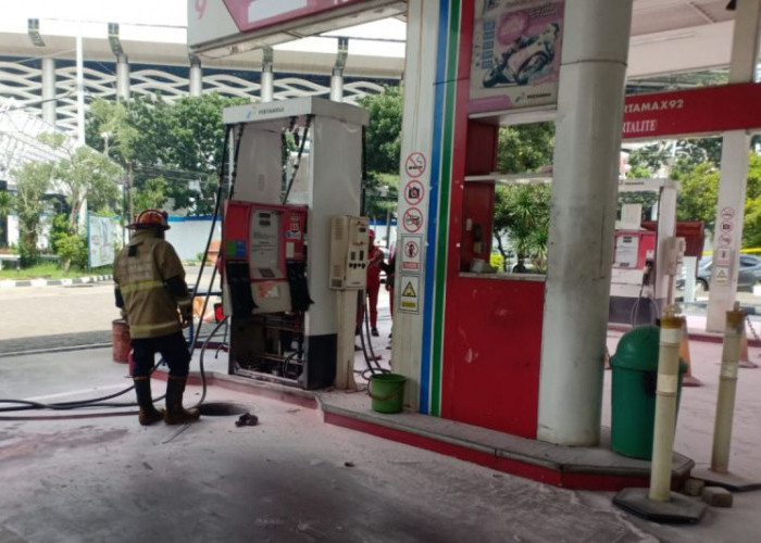 Polisi Selidiki Penyebab Kebakaran SPBU Undip Semarang