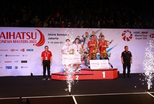 Ganda Putra Indonesia Raih Juara di Turnamen Bulutangkis Internasional Daihatsu Indonesia Masters 2022