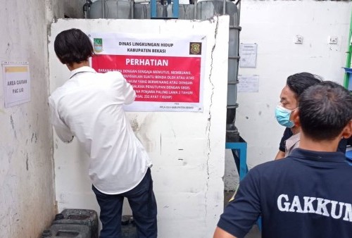 Dokumen Tak Lengkap dan Mencemari  Lingkungan, Satu Perusahaan di Bekasi Dapat Sanksi Tegas