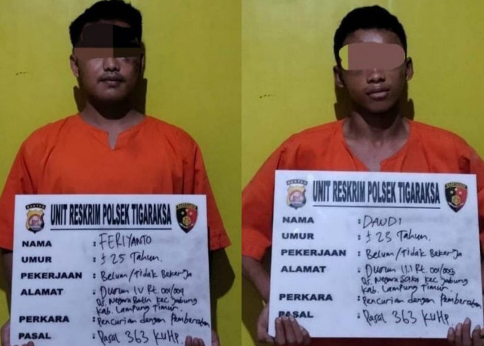 Ini Tampang Dua Pelaku Curanmor yang Dihajar Warga di Tigaraksa Tangerang