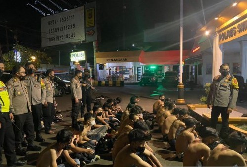 Ratusan Anggota Geng Motor Sukabumi Ditangkap, Begini Penampakannya