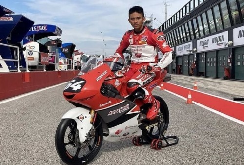 Meski Tulang Belum Sepenuhnya Tersambung, Mario Aji Optimis Tampil Apik di Moto3 2022
