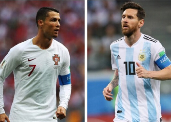  Beda di Lapangan Hijau, Ronaldo dan Messi Tampil Duet di Louis Vuitton 