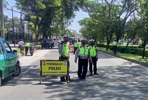 Operasi Patuh Maung 2022, Ribuan Pengendara di Kota Tangerang Kena Tegur Polisi