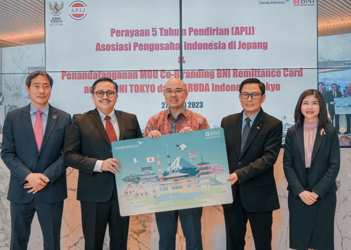 Layani Kebutuhan Remitansi WNI, BNI Tokyo Kerja Sama Co-Branding Remittance Card dengan Garuda Indonesia