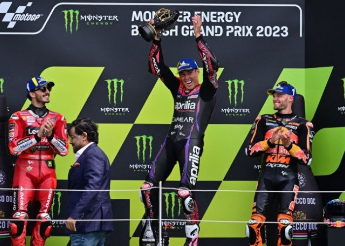  Salip Francesco Bagnaia di Lap Akhir, Aleix Espargaro Juarai MotoGP Inggris 