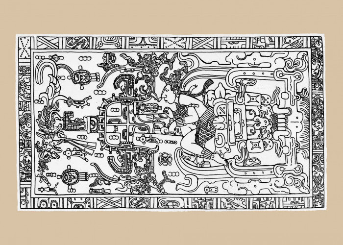 Astronot Kuno Menaiki Roket Digambarkan pada Prasasti Berusia 1300 Tahun, Suku Maya Pernah Didatangi Alien?