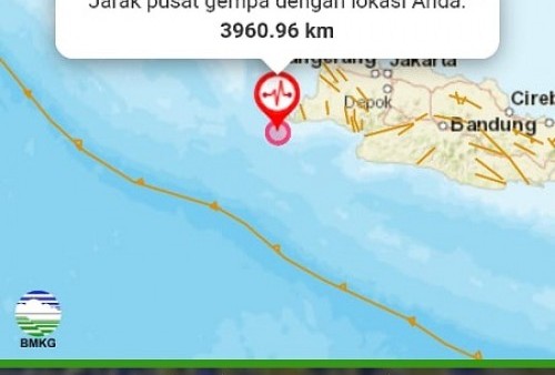 [UPDATE] Gempa Magnitudo 6,7 Guncang Banten Tak Berpotensi Sunami