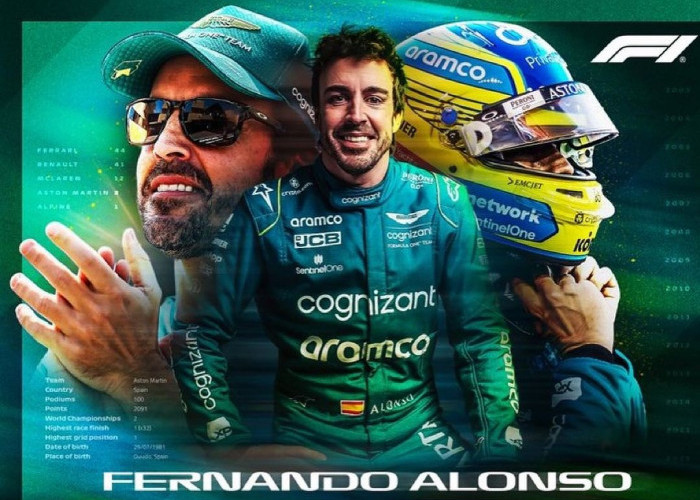 Fernando Alonso Resmi Perpanjang Kontrak dengan Aston Martin