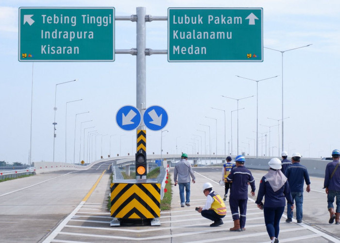 Perkuat Konektivitas Jalan Tol Sumatera Utara, Junction Tebing Tinggi di Uji Laik Fungsi