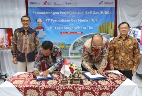 PGN Suplai Gas Bumi 17.5 BBTUD ke FajarPaper, Dukung Implementasi Transisi & Teknologi Hemat Energi