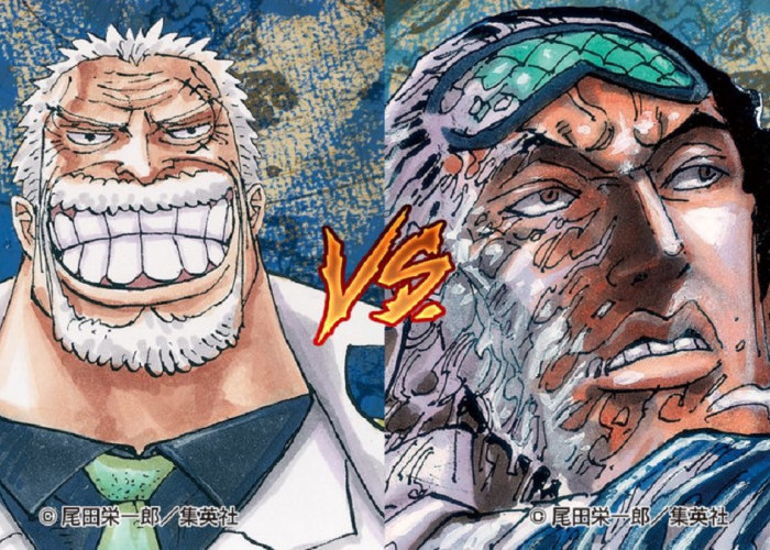 Spoiler Manga One Piece 1081: Hachinosu Memanas! Monkey D. Garp Bertarung Lawan Aokiji, Duel Guru vs Murid