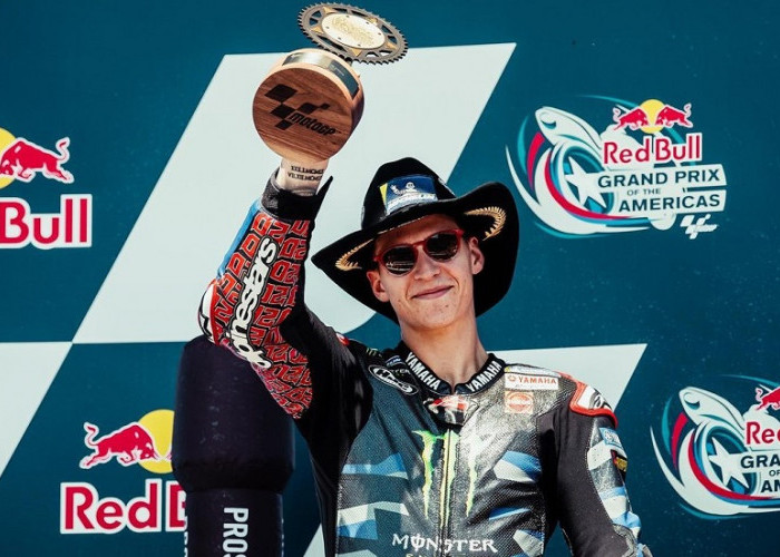 Podium di MotoGP Amerika, Fabio Quartararo: Saya Berjuang Keras