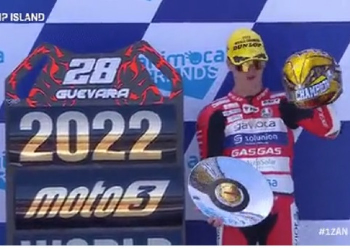 Selamat, Izan Guevara Juara Dunia Moto3 2022