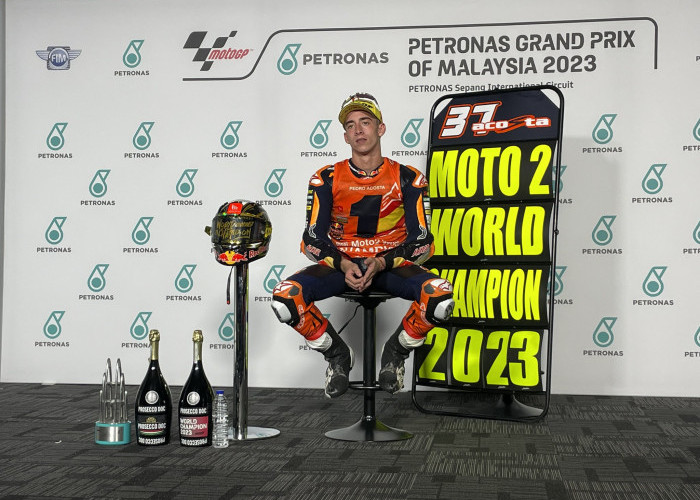 Pedro Acosta Juara Dunia Moto2 2023, Meski Hanya Podium 2 di Moto2 GP Malaysia  