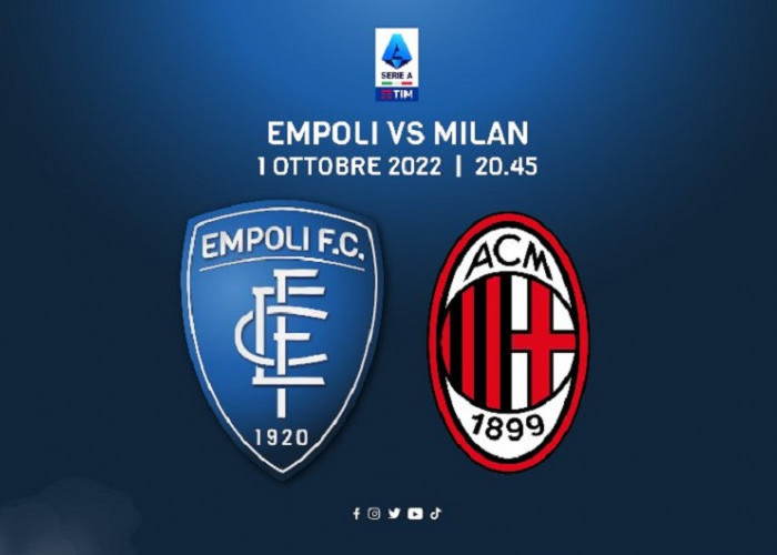 Link Live Streaming Liga Italia 2022/2023: Empoli vs AC Milan