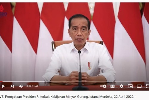 Breaking News! Jokowi Larang Ekspor Minyak Goreng dan CPO Mulai 28 April: Saya Akan Terus Memantau  