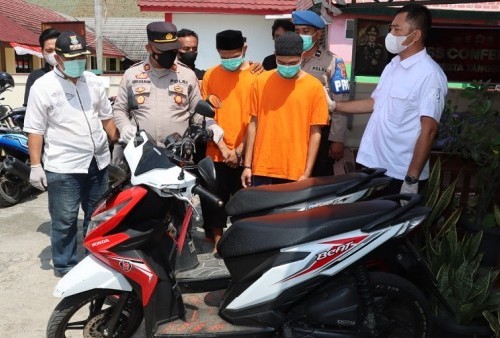 Dua Spesialis Curanmor di Tangerang Dibekuk Polisi, Tak Lama Usai Curi Motor Tukang Es Kelapa