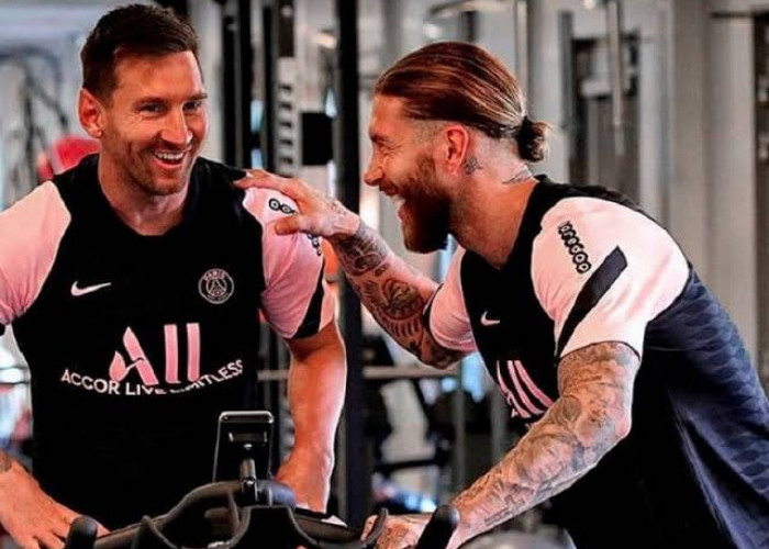 Sergio Ramos dan Messi Kompak Tinggalkan PSG