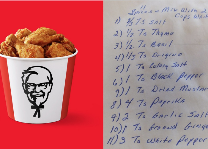11 Bumbu Resep Rahasia Ayam Goreng KFC Bocor, Kamu Bisa Mencobanya di Rumah 