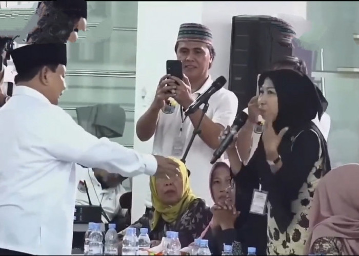 Jawab Pertanyaan Warga, Capres Prabowo Dianggap Tidak Nyambung dan Ngegas, Keluar Sifat Aslinya? 