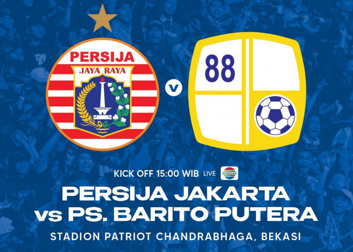 Link Live Streaming BRI Liga 1 2022/2023: Persija Jakarta vs Barito Putera