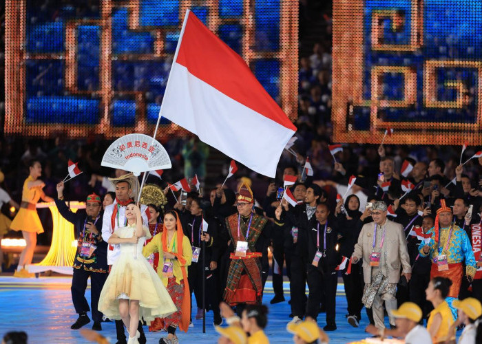 Tim Indonesia Usung Bhineka Tunggal Ika dalam Defile Opening Ceremony Asian Games 2022