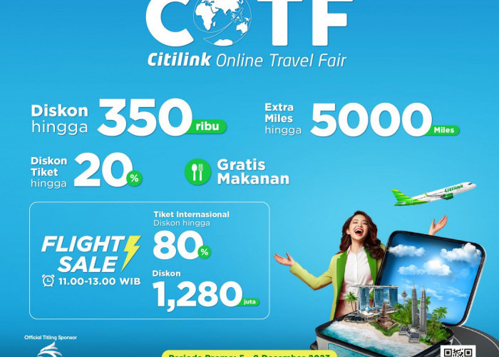Program BRI Citilink Online Travel Fair, Berikan Penawaran Menarik Sambut Libur Akhir Tahun